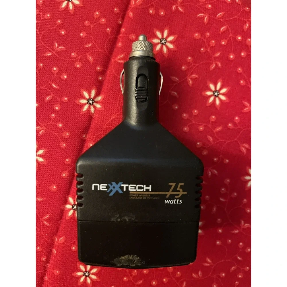 NEXXTECH 75W Mobile Car Power Inverter 12V DC to 120V AC 2218075